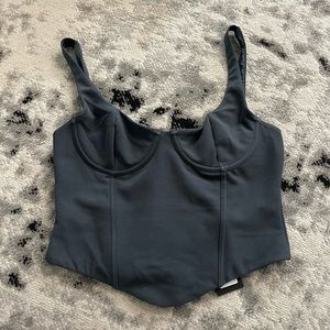 White Fox Botique lace up corset top